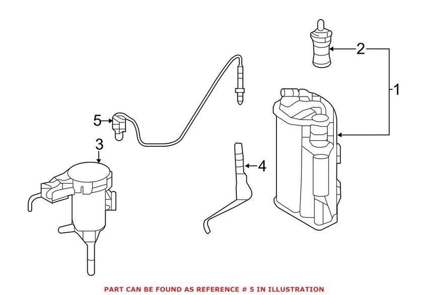 Mercedes Oxygen Sensor - Rear 0005421400